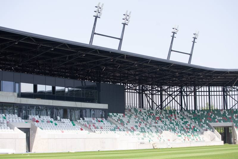 Football. Zaglebiowski Park Sportowy. Budowa obiektow. 29.06.2022