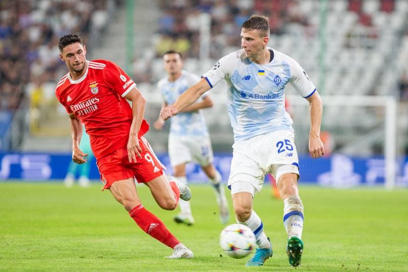 Football. UEFA Champions League. Dynamo Kyiv - Benfica. 17.08.2022