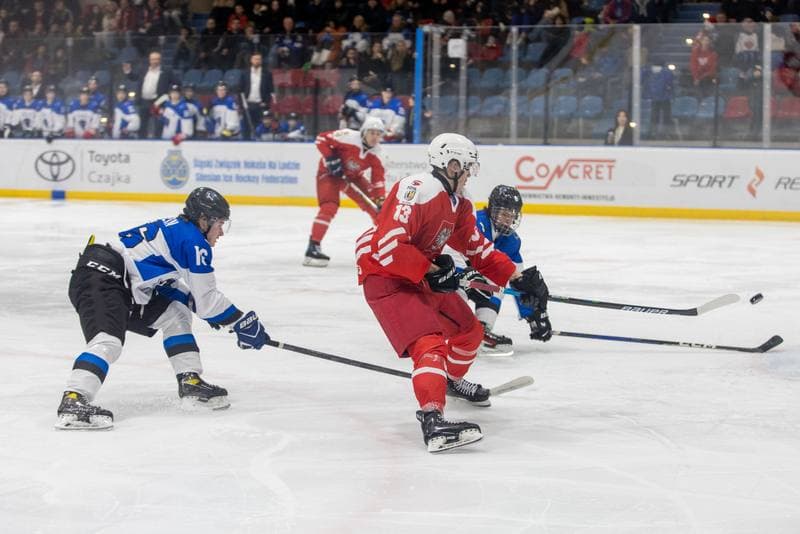 Ice Hockey. U20 World Championship Division 1B. Poland - Estonia. 11.12.2022