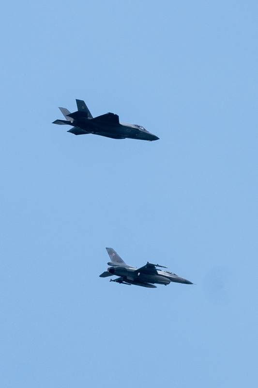 Ceremonial Flyover of F35 Fighter. Krakow. 12.06.2026