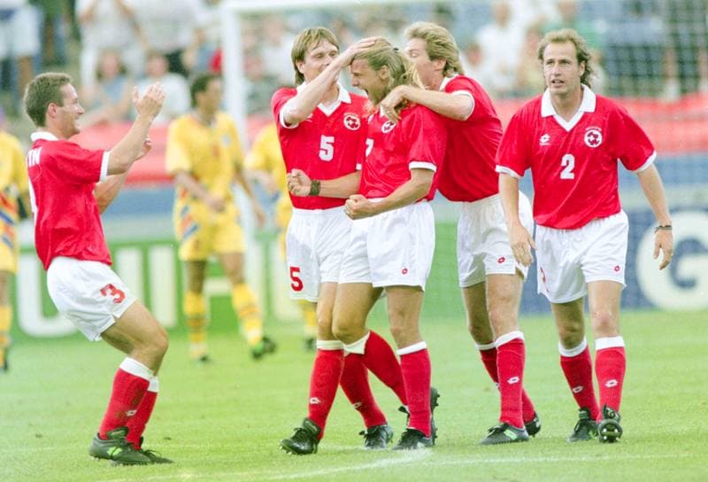 Football. FIFA World Cup 1994. Romania - Switzerland. 22.06.1994