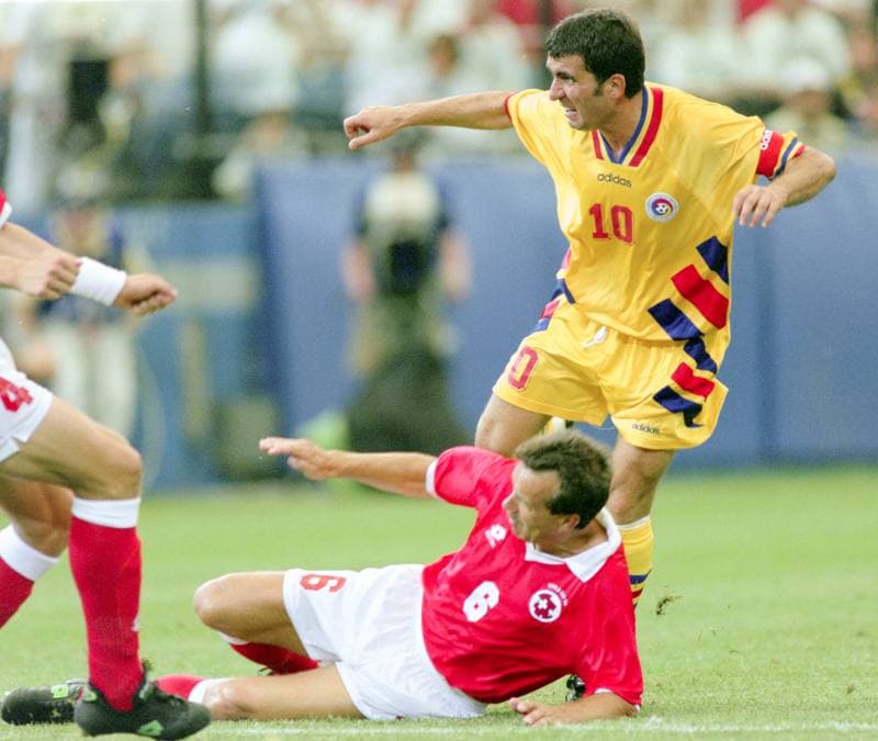 Football. FIFA World Cup 1994. Romania - Switzerland. 22.06.1994