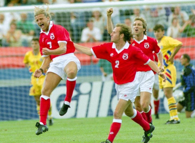 Football. FIFA World Cup 1994. Romania - Switzerland. 22.06.1994