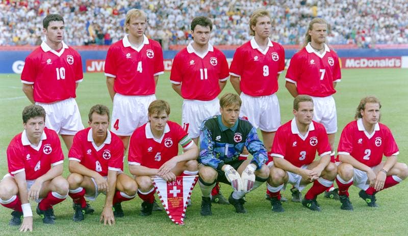 Football. FIFA World Cup 1994. Romania - Switzerland. 22.06.1994