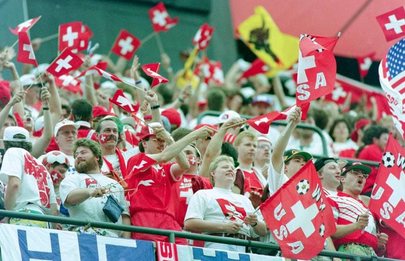Football. FIFA World Cup 1994. Romania - Switzerland. 22.06.1994
