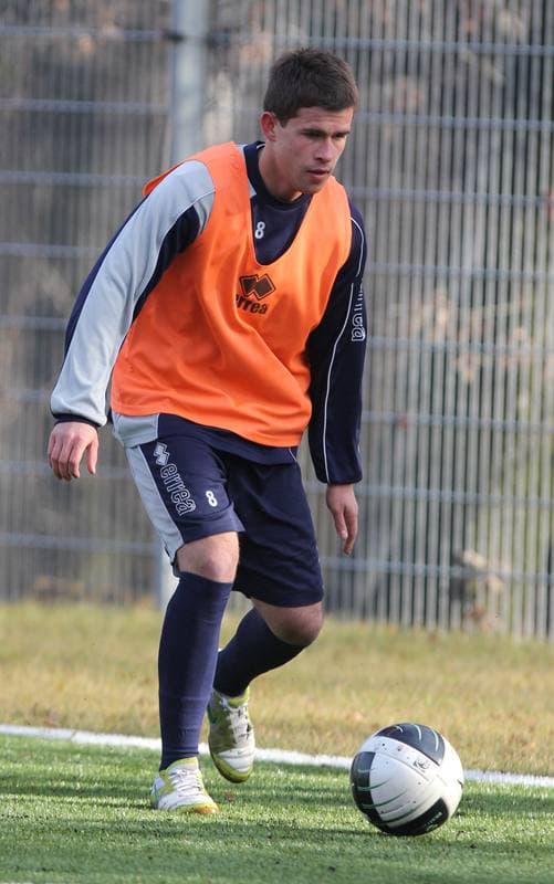 Football. Piast Gliwice. Training. 09.01.2012