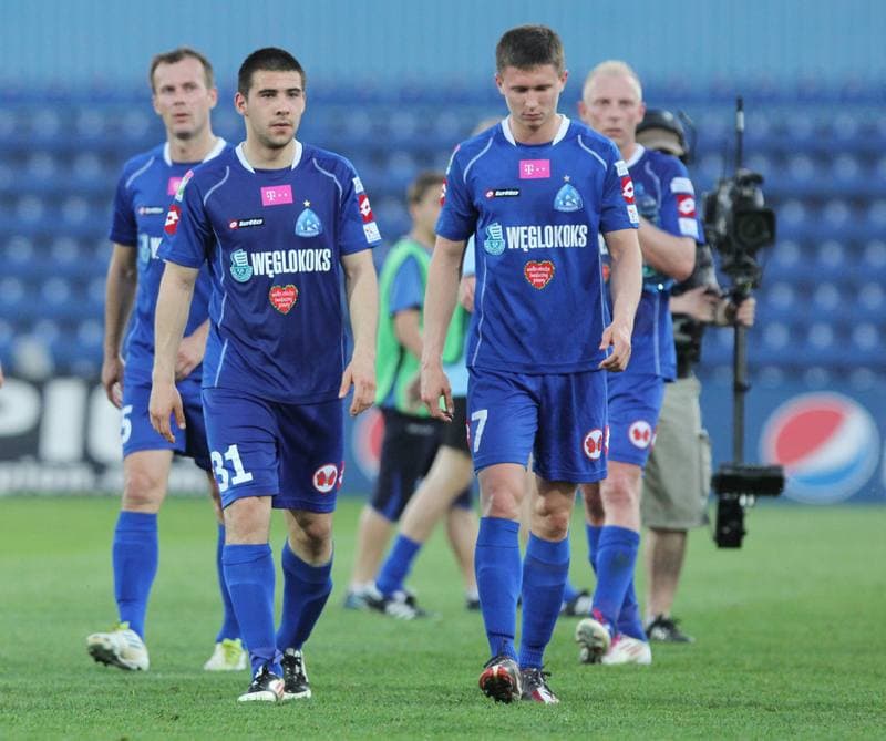 Football. T-Mobile Ekstraklasa. Ruch Chorzow - LKS Lodz. 28.04.2012