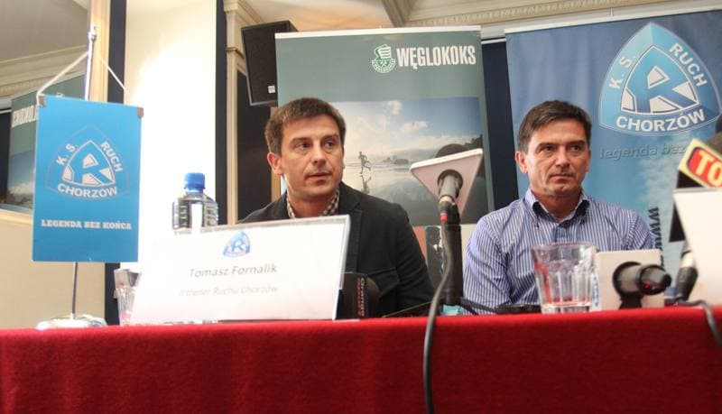 Football. Ruch Chorzow. Press Conference. 27.01.2012