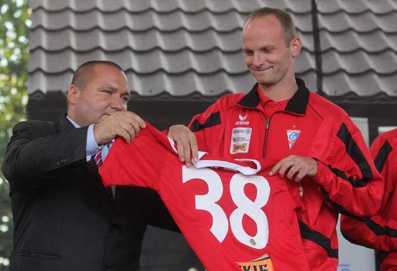 Football. Gornik Zabrze. Press Conference. 14.08.2012