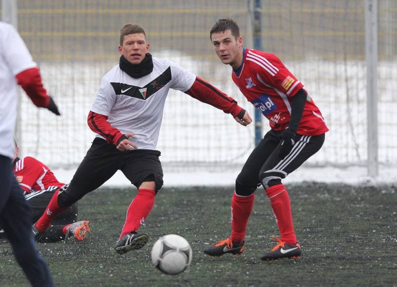 Football. Tychy Sparing. GKS Tychy - Podbeskidzie Bielsko-Biala. 19.01.2013