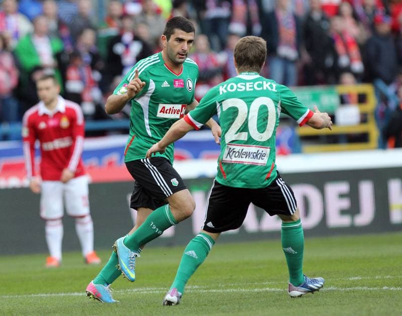 Football. T-mobile Ekstraklasa. Wisla Krakow - Legia Warsaw. 13.04.2013