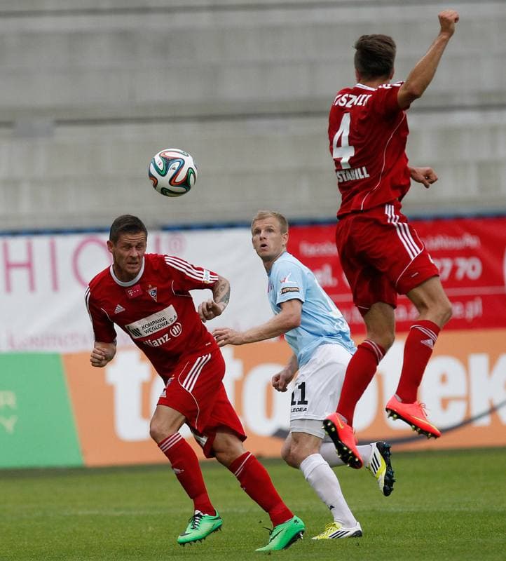 Football. T-Mobile Ekstraklasa. Gornik Zabrze - Cracovia Krakow. 21.07.2014