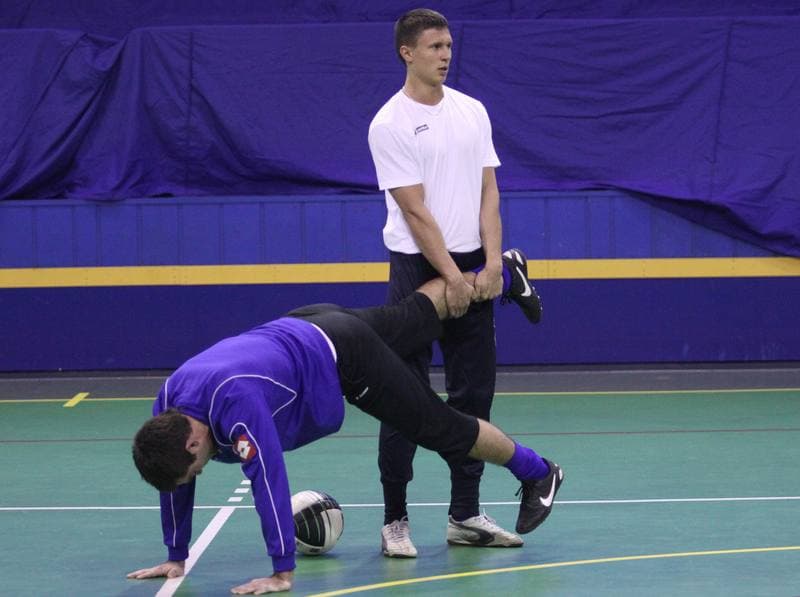 Football. Ruch Chorzow. Training. 10.01.2011