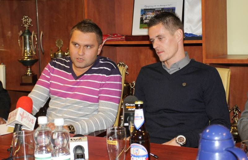 Football. Gornik Zabrze. Press Conference. 23.02.2011