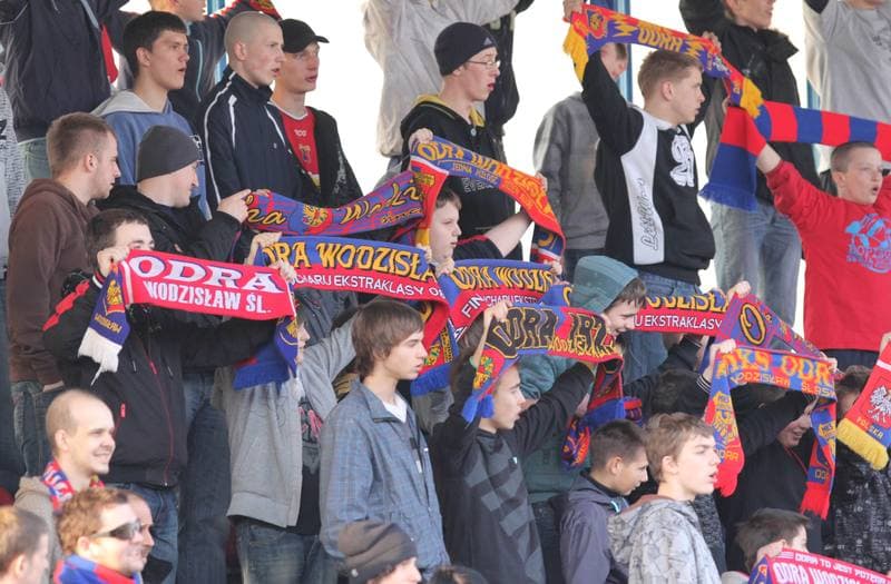 Football. I liga. Odra Wodzislaw Slaski - Warta Poznan. 12.03.2011