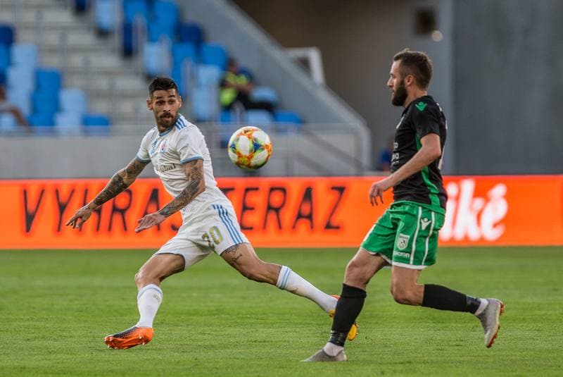 Football. UEFA Europa League. Slovan Bratislava - KF Feronikeli. 24.07.2019