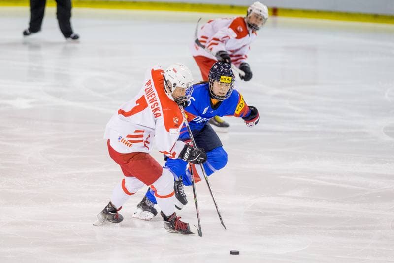 Ice Hockey. Women's World Championship Division 1B. Korea - Poland. 11.04.2022