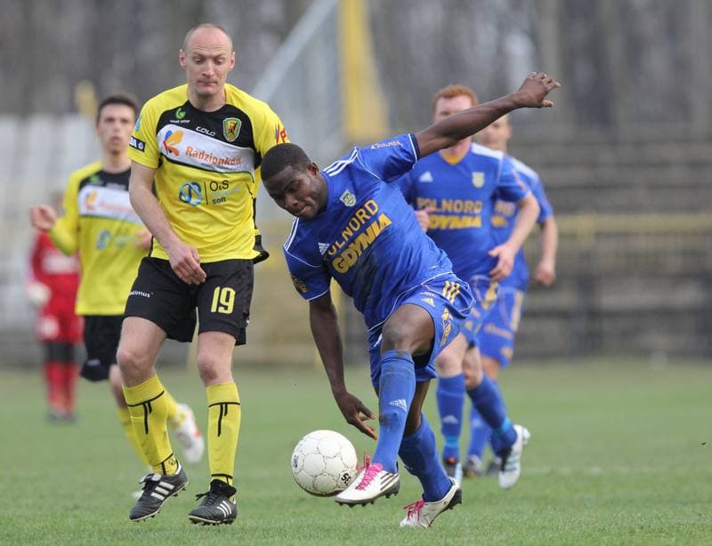 Football. Bytom I liga. Ruch Radzionkow - Arka Gdynia. 07.04.2012