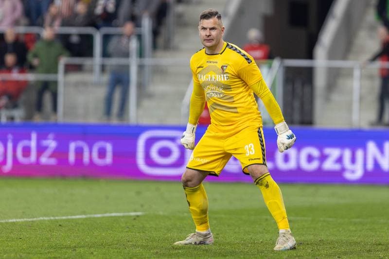 Football. Fortuna I Liga. Zaglebie Sosnowiec - LKS Lodz. 28.04.2023