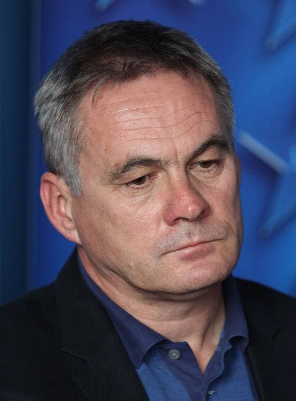 Football. Ruch Chorzow. Press Conference. 05.09.2012