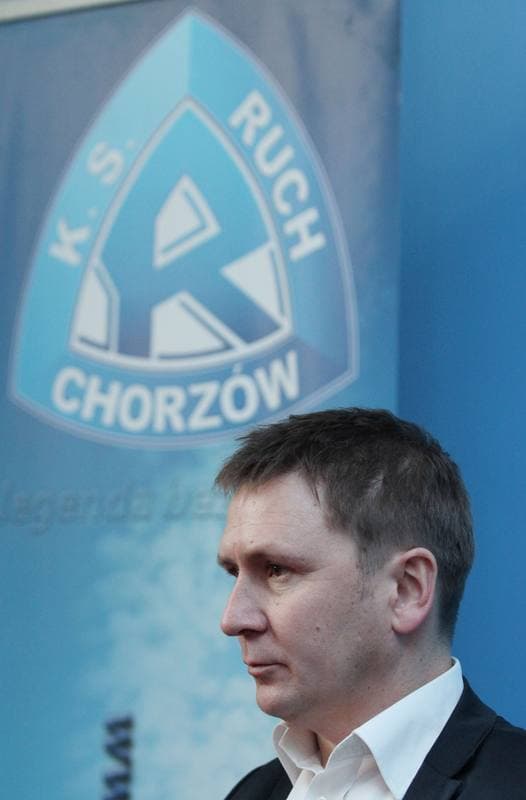 Football. Ruch Chorzow. Press Conference. 27.01.2012