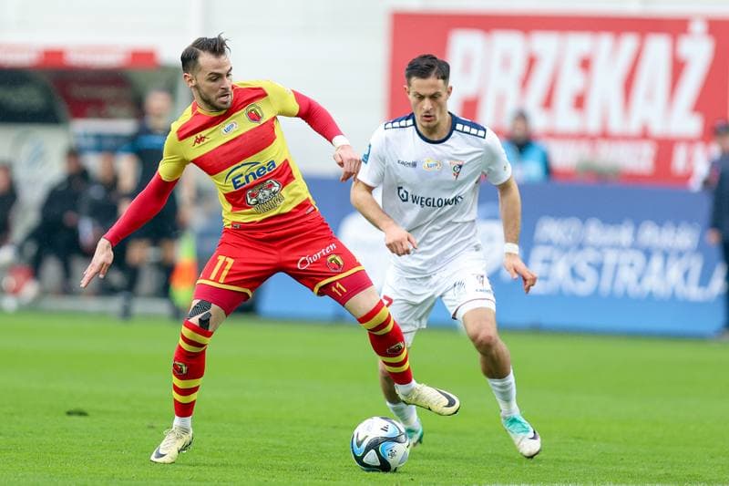 Football. PKO BP Ekstraklasa. Gornik Zabrze - Jagiellonia Bialystok. 02.03.2024