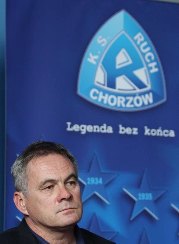 Football. Ruch Chorzow. Press Conference. 05.09.2012