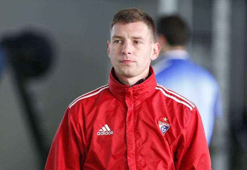 Football. Gornik Zabrze. Training. 08.01.2014