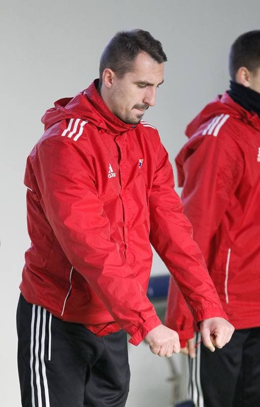 Football. Gornik Zabrze. Training. 08.01.2014