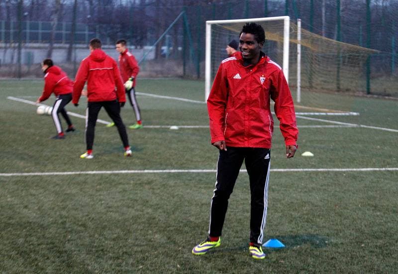 Football. Gornik Zabrze. Training. 08.01.2014