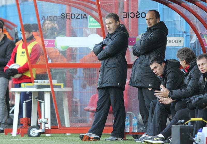 Football. T-Mobile Ekstraklasa. Piast Gliwice - Zaglebie Lubin. 02.03.2013