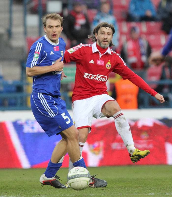 Football. T-mobile Ekstraklasa. Wisla Krakow - Piast Gliwice. 07.04.2013