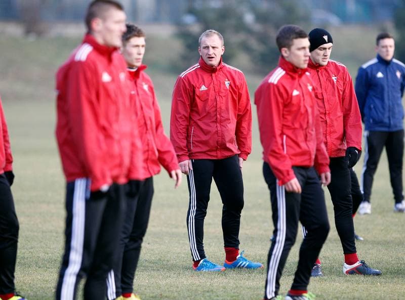 Football. Gornik Zabrze. Training. 08.01.2014