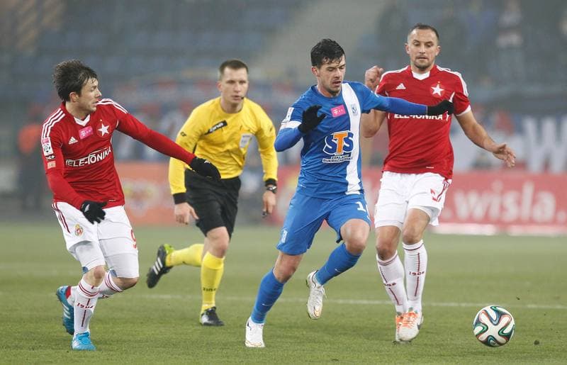 Football. T-Mobile Ekstraklasa. Wisla Krakow - Lech Poznan. 07.12.2014