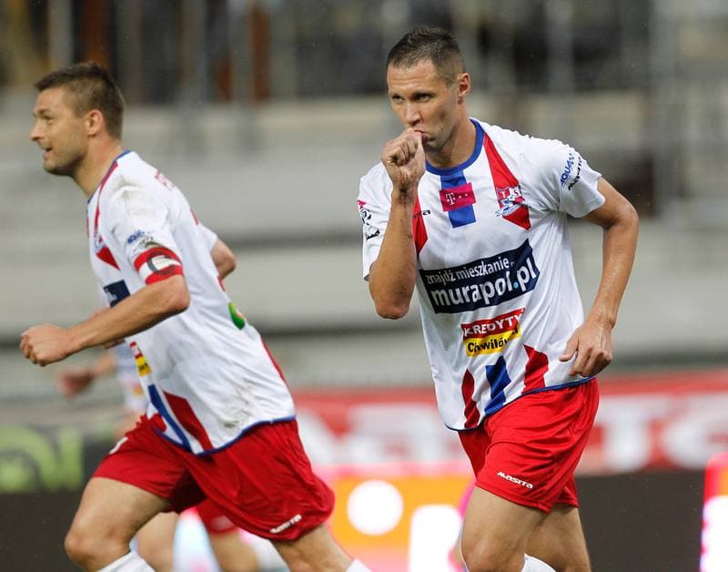 Football. T-Mobile Ekstraklasa. Podbeskidzie Bielsko Biala - Ruch Chorzow. 03.08.2014