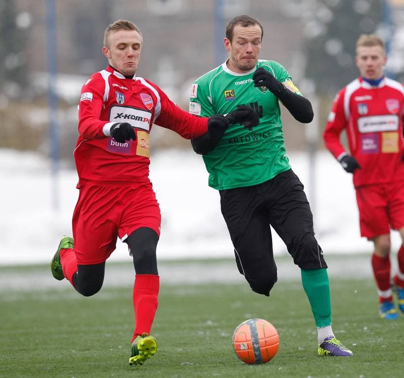 Football. Friendly Match. GKS Katowice - Rakow Czestochowa. 28.01.2015
