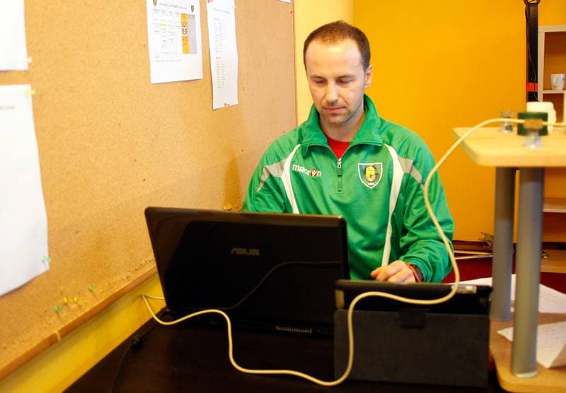Football. GKS Katowice. Training. 13.01.2015