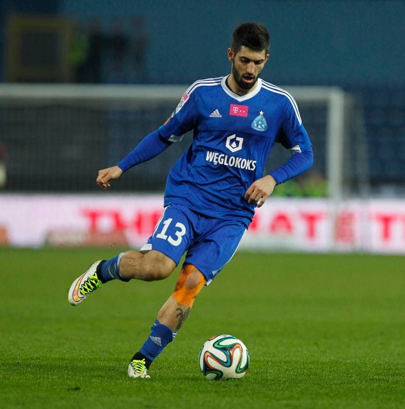 Football. T-Mobile Ekstraklasa. Ruch Chorzow - Cracovia Krakow. 10.04.2015