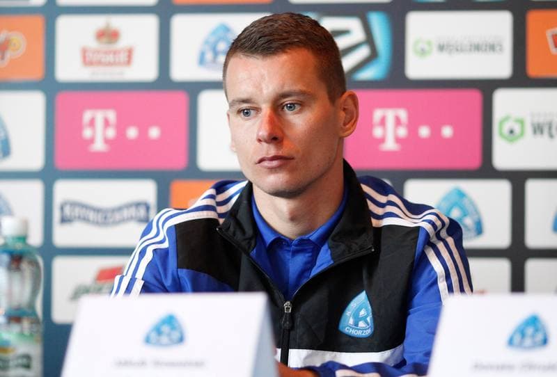 Football. Ruch Chorzow. Press Conference. 12.02.2015