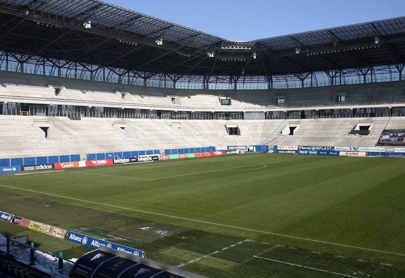 Football. T-Mobile Ekstraklasa. Gornik Zabrze - Stadion. 12.02.2015