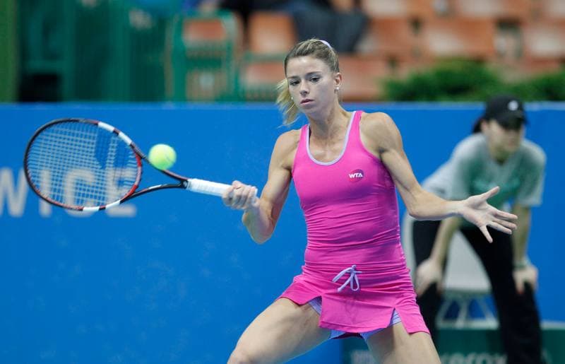 Tennis. Katowice Open. Agnieszka Radwanska - Klara Koukalova. 10.04.2015