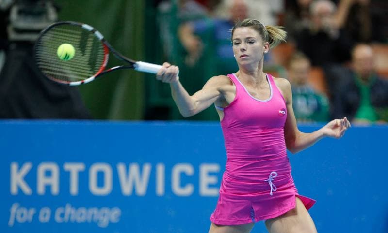 Tennis. Katowice Open. Agnieszka Radwanska - Klara Koukalova. 10.04.2015