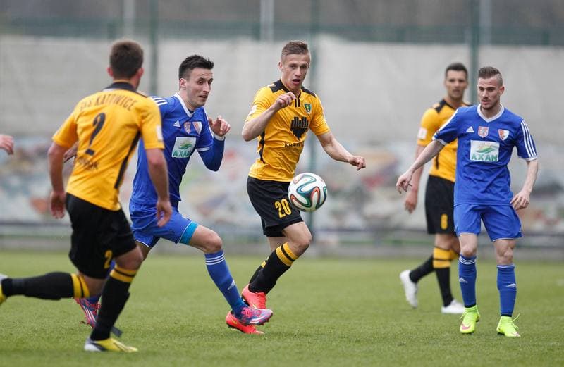 Football. I Liga. Pogon Siedlce - GKS Katowice. 19.04.2015