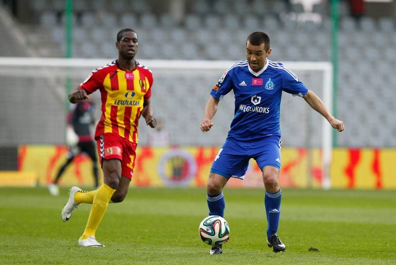 Football. T-Mobile Ekstraklasa. Korona Kielce - Ruch Chorzow. 17.04.2015