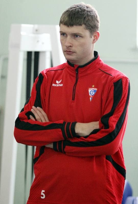 Football. Gornik Zabrze. Training. 30.03.2010