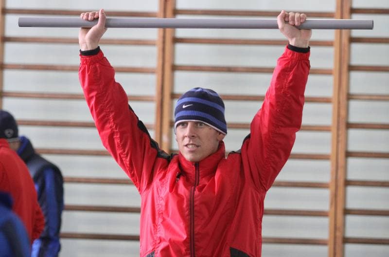 Football. Gornik Zabrze. Training. 30.03.2010