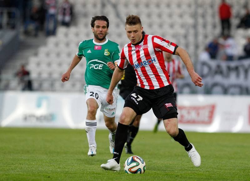 Football. T-Mobile Ekstraklasa. Cracovia Krakow - GKS Belchatow. 10.05.2015
