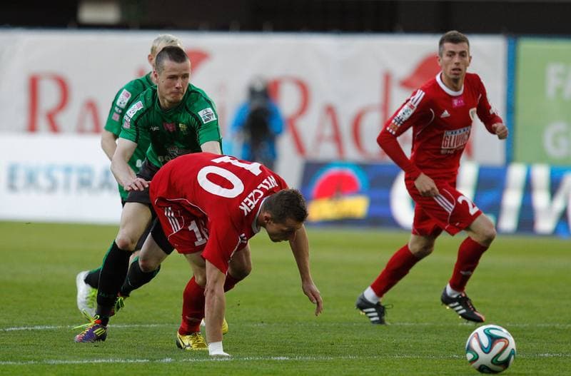 Football. T-Mobile Ekstraklasa. Piast Gliwice - Gornik Leczna. 11.05.2015