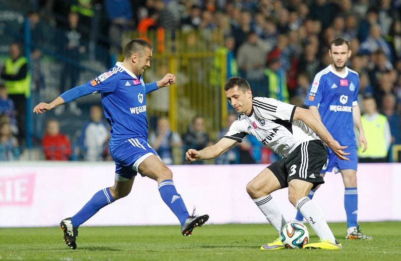 Football. T-Mobile Ekstraklasa. Ruch Chorzow - Legia Warsaw. 24.04.2015