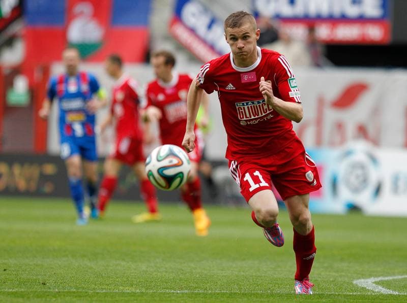 Football. T-Mobile Ekstraklasa. Piast Gliwice - Podbeskidzie Bielsko Biala. 26.04.2015